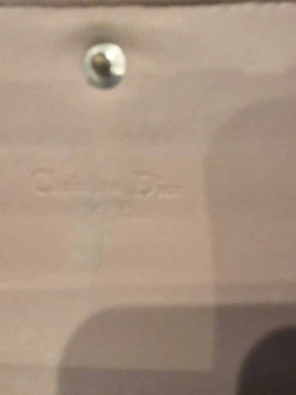 Dior Patent Trotter Embossed Clutch in Golden Color